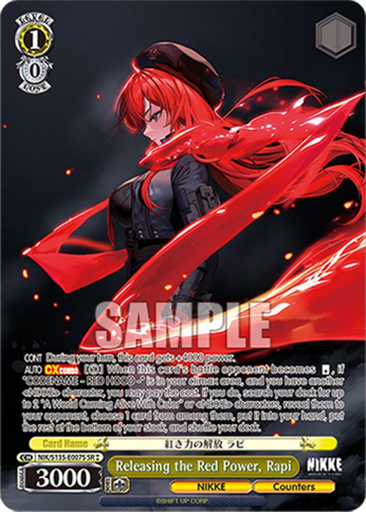 Releasing the Red Power, Rapi (SR), GODDESS OF VICTORY: NIKKE Vol.2 NIK/S135-E007S