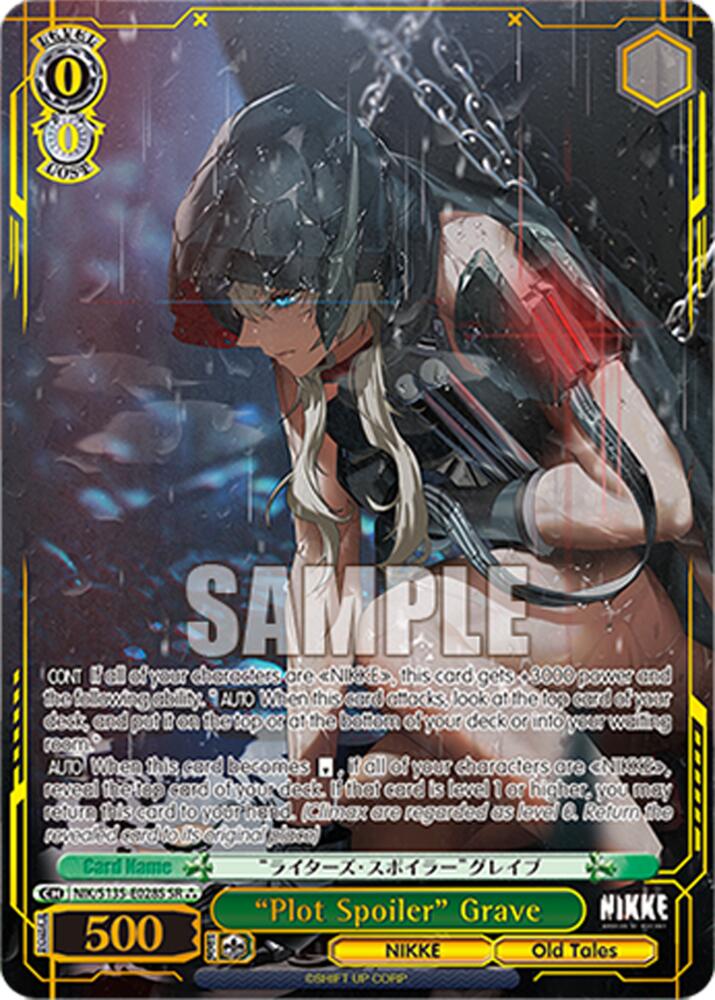 "Plot Spoiler" Grave (SR), GODDESS OF VICTORY: NIKKE Vol.2 NIK/S135-E028S
