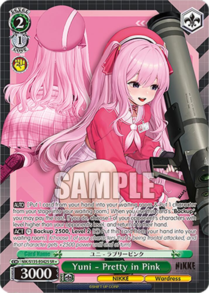 Yuni - Pretty in Pink (SR), GODDESS OF VICTORY: NIKKE Vol.2 NIK/S135-E042S