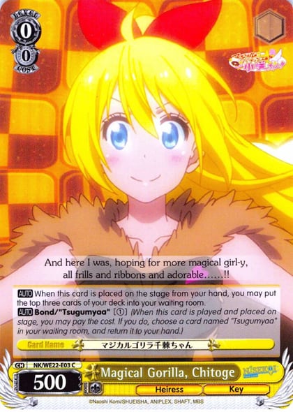 Magical Gorilla, Chitoge (Parallel Foil), NISEKOI Extra Booster NK/WE22-E03