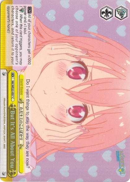 But It's All About You (Parallel Foil), NISEKOI Extra Booster NK/WE22-E07