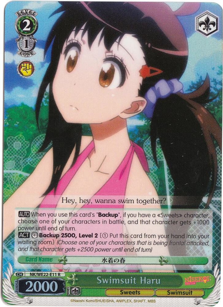 Swimsuit Haru (Parallel Foil), NISEKOI Extra Booster NK/WE22-E11
