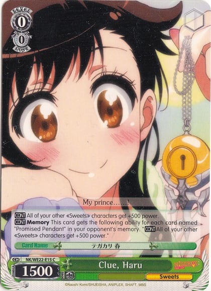Clue, Haru, NISEKOI Extra Booster NK/WE22-E15