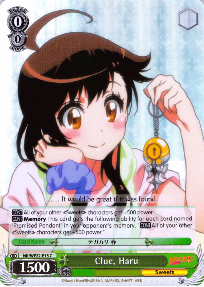 Clue, Haru (Parallel Foil), NISEKOI Extra Booster NK/WE22-E15
