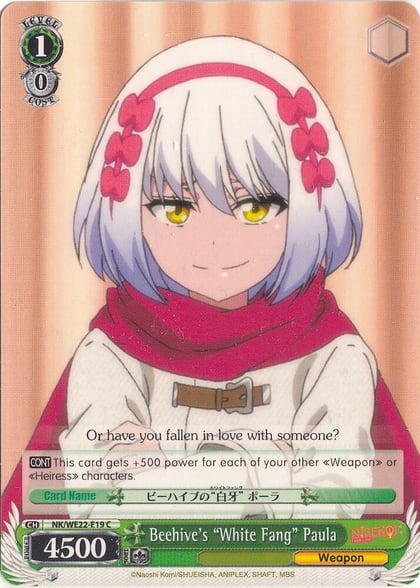 Beehive's "White Fang" Paula, NISEKOI Extra Booster NK/WE22-E19