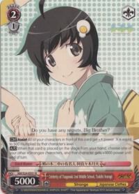 Celebrity of Tsuganoki 2nd Middle School, Tsukihi Araragi, NISEMONOGATARI NM/S24-E051