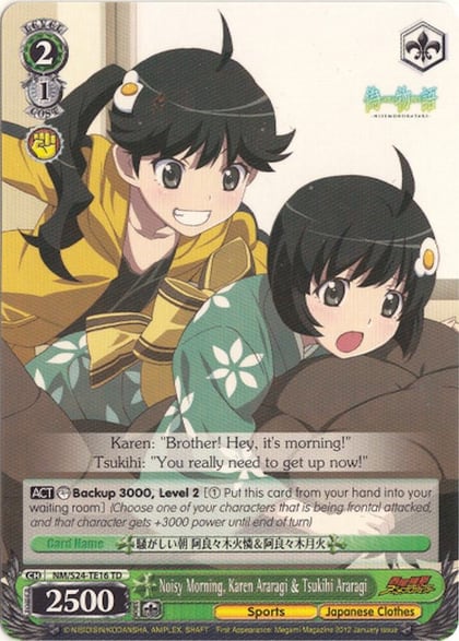 Noisy Morning, Karen Araragi & Tsukihi Araragi, NISEMONOGATARI NM/S24-TE16 TD