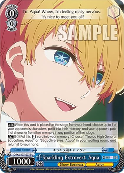 Sparkling Extrovert, Aqua, [OSHI NO KO] OSK/S107-E076 U