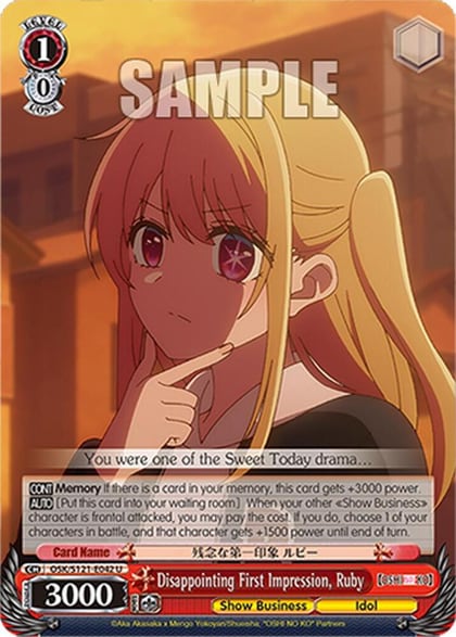 Disappointing First Impression, Ruby, [OSHI NO KO] Vol.2 OSK/S121-E042 U