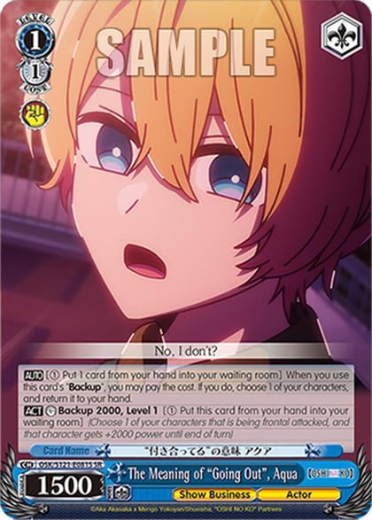 The Meaning of "Going Out", Aqua (SR), [OSHI NO KO] Vol.2 OSK/S121-E081S SR