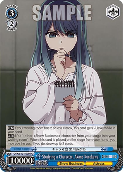 Studying a Character, Akane Kurokawa, [OSHI NO KO] Vol.2 OSK/S121-E095 C