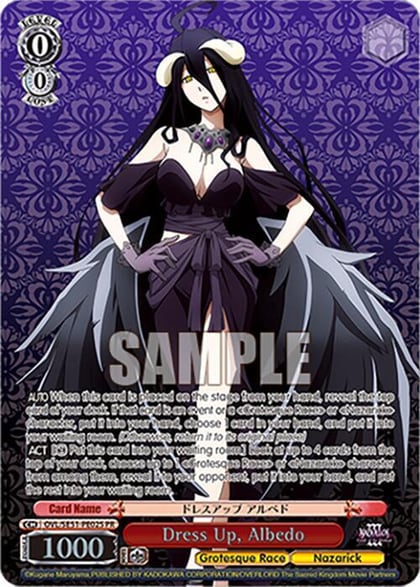Dress Up, Albedo (PR) (Foil), Nazarick: Tomb of the Undead Vol.3 Extra Booster OVL/SE51-PE02S PR