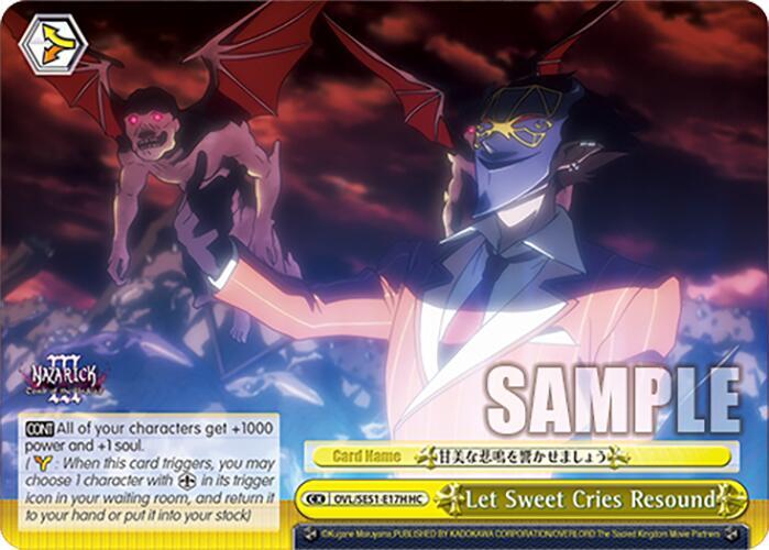 Let Sweet Cries Resound (HC), Nazarick: Tomb of the Undead Vol.3 Extra Booster OVL/SE51-E17H HC