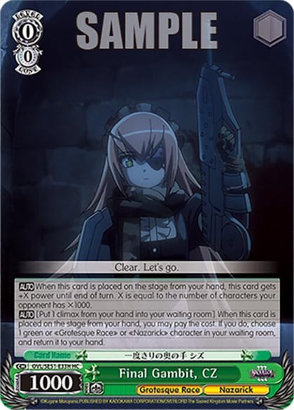 Final Gambit, CZ (HC), Nazarick: Tomb of the Undead Vol.3 Extra Booster OVL/SE51-E33H HC