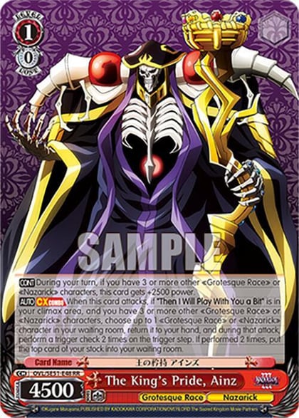 The King's Pride, Ainz, Nazarick: Tomb of the Undead Vol.3 Extra Booster OVL/SE51-E48 RR