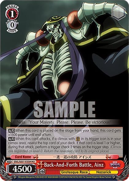 Back-And-Forth Battle, Ainz (HU), Nazarick: Tomb of the Undead Vol.3 Extra Booster OVL/SE51-E55H HU