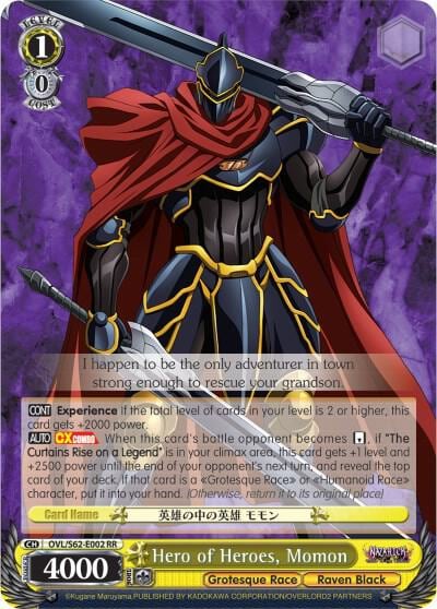 Hero of Heroes, Momon, Nazarick: Tomb of the Undead OVL/S62-E002 RR