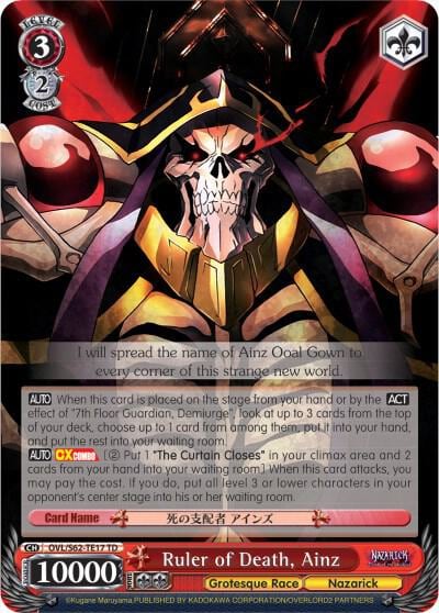 Ruler of Death, Ainz, Nazarick: Tomb of the Undead OVL/S62-TE17 TD