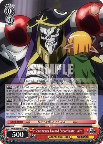 Sentiments Toward Subordinates, Ainz, Nazarick: Tomb of the Undead Vol.2 OVL/S99-E052 RR