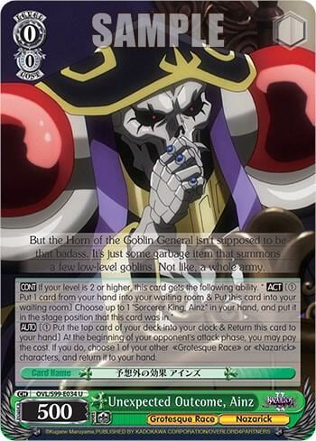 Unexpected Outcome, Ainz, Nazarick: Tomb of the Undead Vol.2 OVL/S99-E034 U