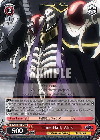 Time Halt, Ainz, Nazarick: Tomb of the Undead Vol.2 OVL/S99-E107 PR