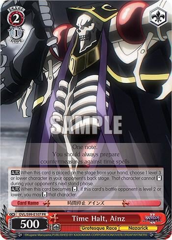 Time Halt, Ainz, Nazarick: Tomb of the Undead Vol.2 OVL/S99-E107 PR