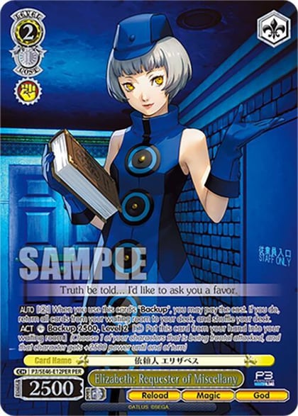 Elizabeth: Requester of Miscellany (PER), Persona 3 Reload Premium Booster P3/SE46-E12PERPER