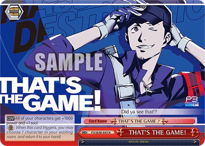 THAT'S THE GAME!, Persona 3 Reload Premium Booster P3/SE46-E43N
