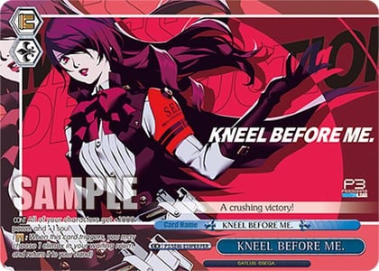 KNEEL BEFORE ME. (PER), Persona 3 Reload Premium Booster P3/SE46-E59PERPER