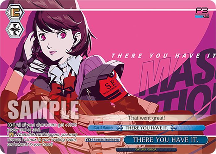 THERE YOU HAVE IT. (PER), Persona 3 Reload Premium Booster P3/SE46-E60PERPER