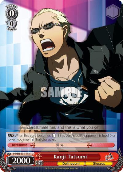 Kanji Tatsumi, Persona 4 ver.E P4/EN-S01-T13 TD