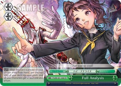 Full Analysis, Persona 4 ver.E P4/EN-S01-048 CR