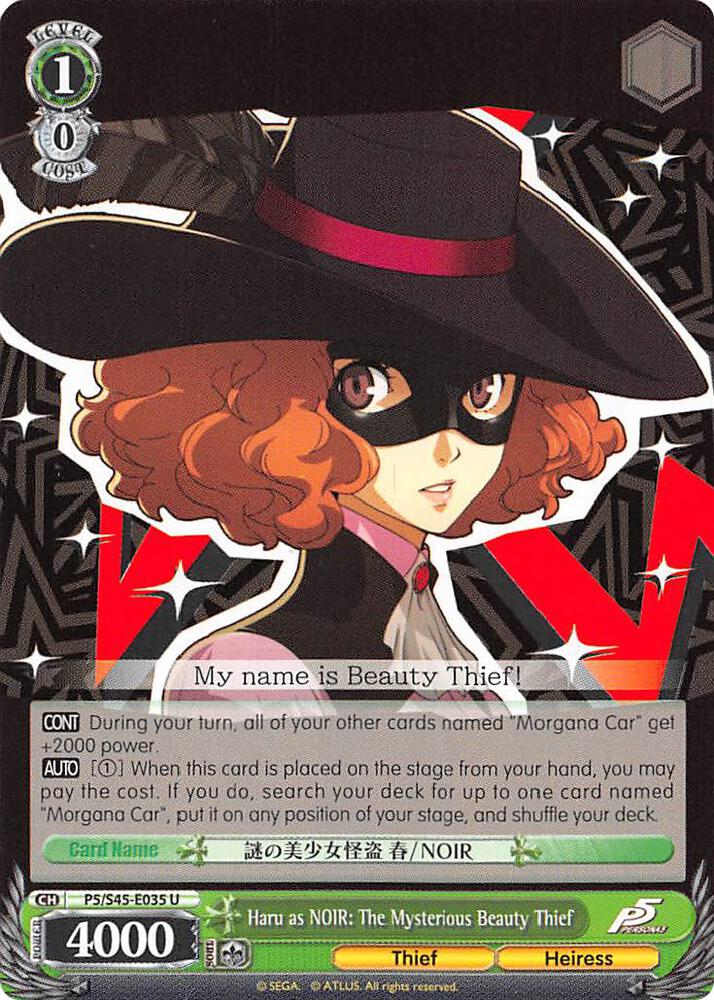 Haru as NOIR: The Mysterious Beauty Thief, Persona 5 P5/S45-E035 U