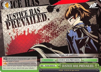 JUSTICE HAS PREVAILED., Persona 5 P5/S45-E050 CC