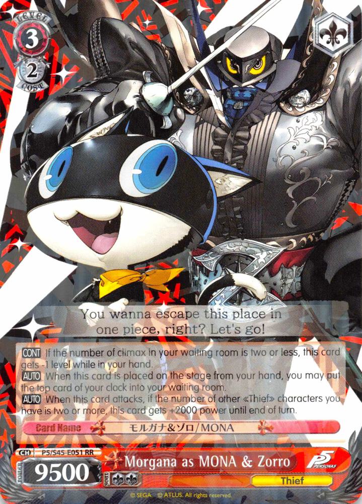Morgana as MONA & Zorro, Persona 5 P5/S45-E051 RR