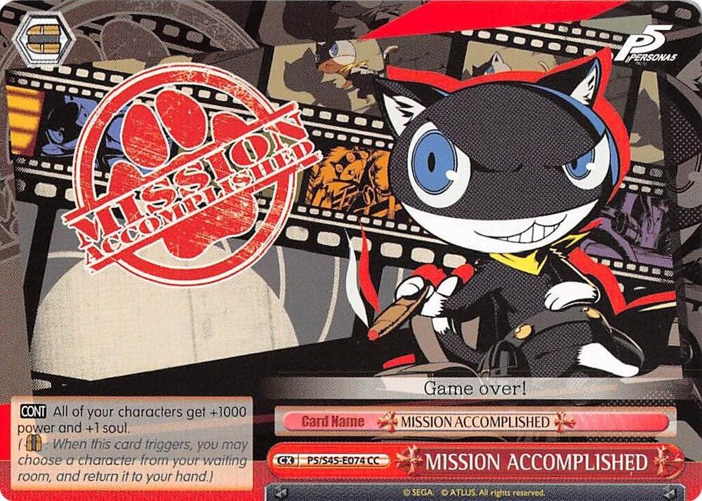 MISSION ACCOMPLISHED, Persona 5 P5/S45-E074 CC