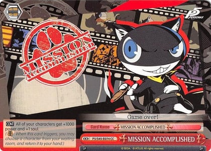MISSION ACCOMPLISHED, Persona 5 P5/S45-E074 CC