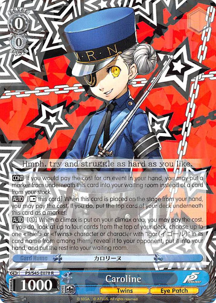 Caroline, Persona 5 P5/S45-E078 R
