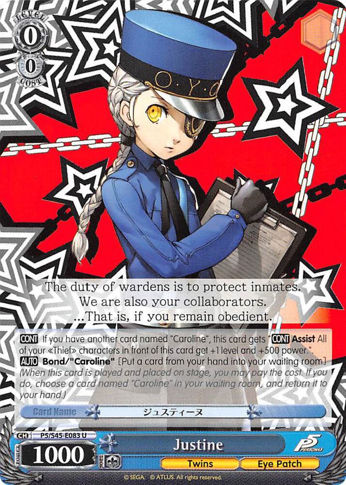 Justine, Persona 5 P5/S45-E083 U