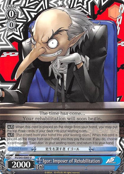 Igor: Imposer of Rehabilitation, Persona 5 P5/S45-E085 U