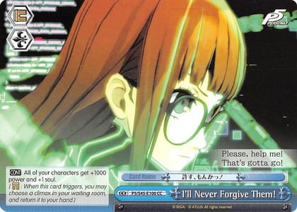 I'll Never Forgive Them!, Persona 5 P5/S45-E100 CC