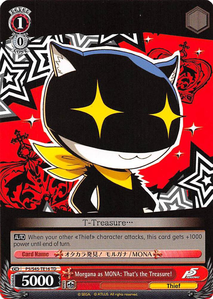 Morgana as MONA: That's the Treasure!, Persona 5 P5/S45-TE16 TD