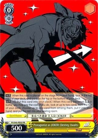 Protagonist as JOKER: Destiny Awaits - P5/S45-PE02 PR, Persona 5 P5/S45-PE02 PR