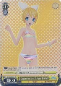 Kagamine Rin"Striped Bikini" (SR), Hatsune Miku -Project DIVA- f PD/S22-E004S SR