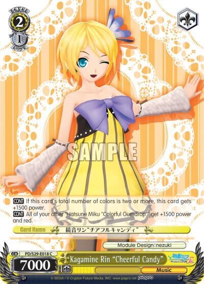 Kagamine Rin "Cheerful Candy", Hatsune Miku: Project DIVA F 2nd PD/S29-E018 C