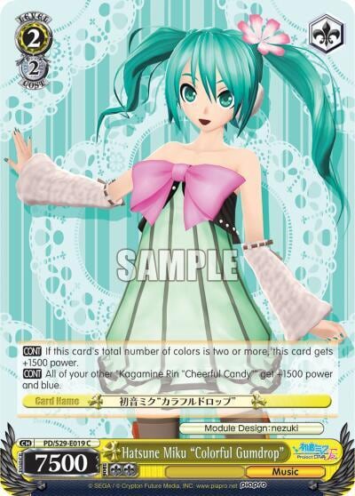 Hatsune Miku "Colorful Gumdrop", Hatsune Miku: Project DIVA F 2nd PD/S29-E019 C