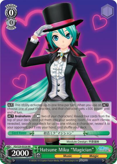 Hatsune Miku "Magician", Hatsune Miku: Project DIVA F 2nd PD/S29-E028 RR