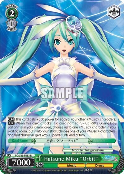 Hatsune Miku "Orbit", Hatsune Miku: Project DIVA F 2nd PD/S29-E033 R