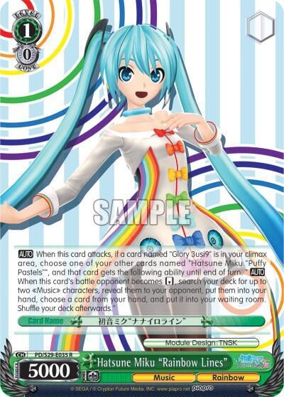 Hatsune Miku "Rainbow Lines", Hatsune Miku: Project DIVA F 2nd PD/S29-E035 R