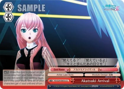 Akatsuki Arrival (B), Hatsune Miku: Project DIVA F 2nd PD/S29-E087b CC